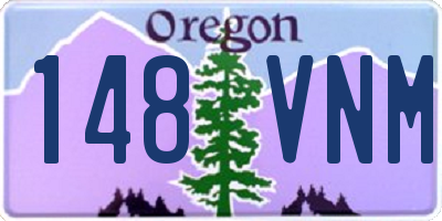 OR license plate 148VNM