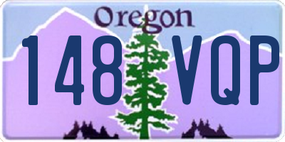 OR license plate 148VQP