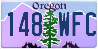 OR license plate 148WFC