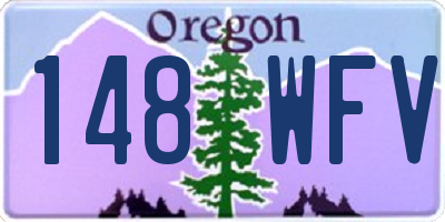 OR license plate 148WFV