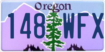 OR license plate 148WFX