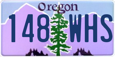 OR license plate 148WHS