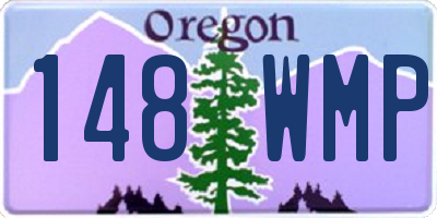 OR license plate 148WMP