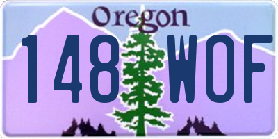 OR license plate 148WOF