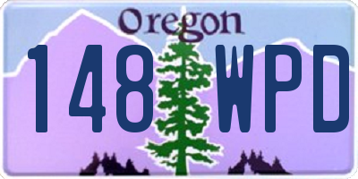 OR license plate 148WPD