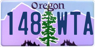 OR license plate 148WTA