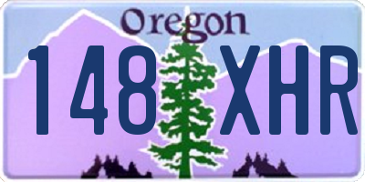 OR license plate 148XHR