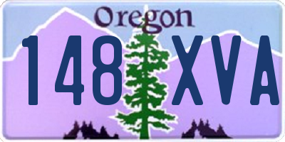 OR license plate 148XVA