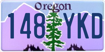 OR license plate 148YKD