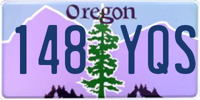 OR license plate 148YQS