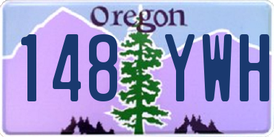 OR license plate 148YWH