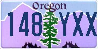OR license plate 148YXX
