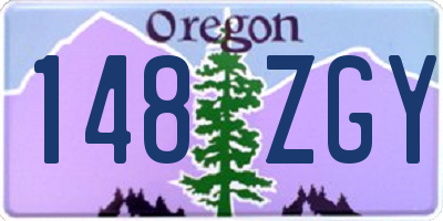 OR license plate 148ZGY