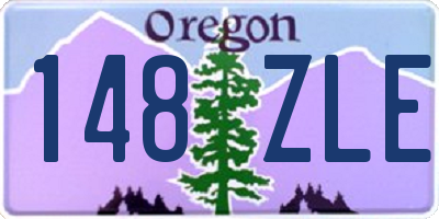 OR license plate 148ZLE
