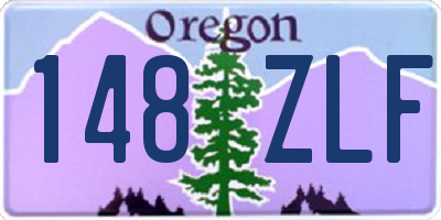 OR license plate 148ZLF