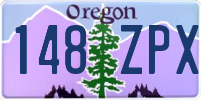 OR license plate 148ZPX