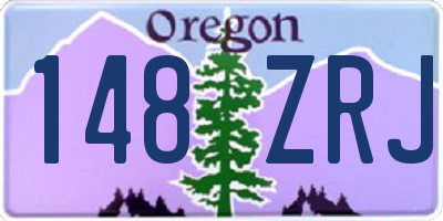 OR license plate 148ZRJ