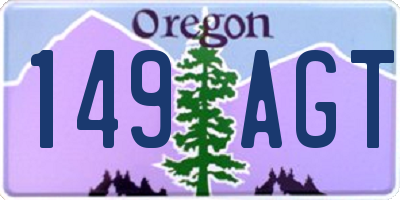 OR license plate 149AGT