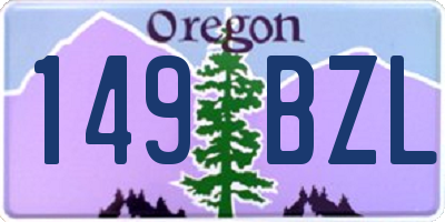 OR license plate 149BZL