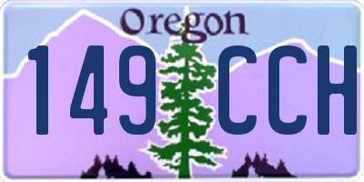 OR license plate 149CCH