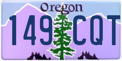 OR license plate 149CQT