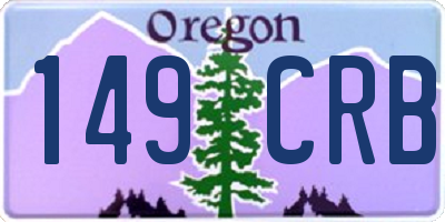 OR license plate 149CRB
