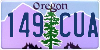 OR license plate 149CUA
