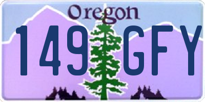 OR license plate 149GFY
