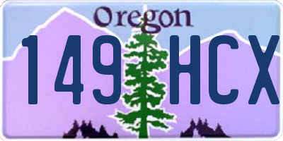 OR license plate 149HCX
