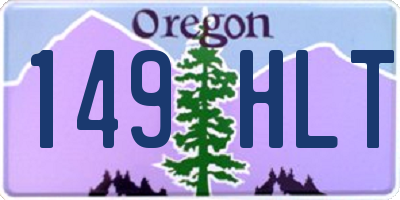 OR license plate 149HLT