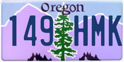 OR license plate 149HMK
