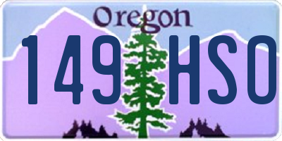 OR license plate 149HSO