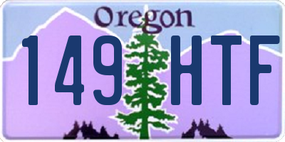 OR license plate 149HTF