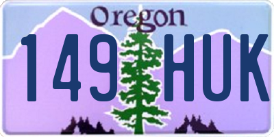 OR license plate 149HUK
