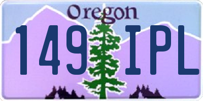 OR license plate 149IPL