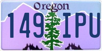 OR license plate 149IPU
