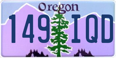 OR license plate 149IQD