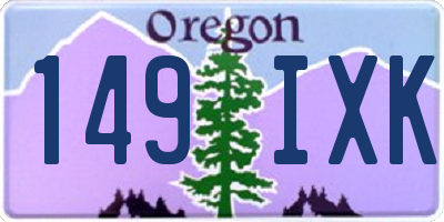 OR license plate 149IXK