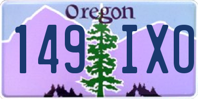 OR license plate 149IXO