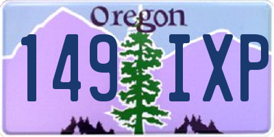 OR license plate 149IXP