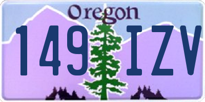 OR license plate 149IZV