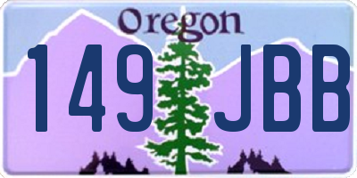 OR license plate 149JBB