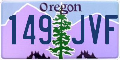 OR license plate 149JVF