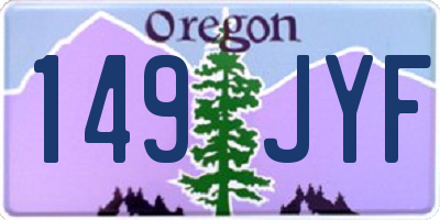 OR license plate 149JYF