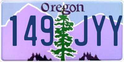 OR license plate 149JYY