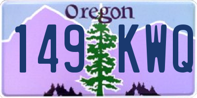 OR license plate 149KWQ