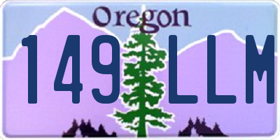 OR license plate 149LLM