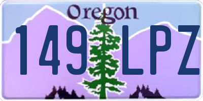 OR license plate 149LPZ