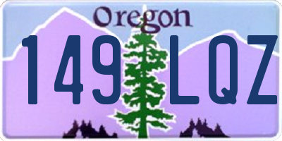 OR license plate 149LQZ