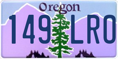 OR license plate 149LRO